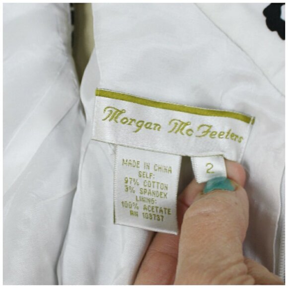 Morgan McFeeters Dress Black White Sleevel… - Picture 4 of 4